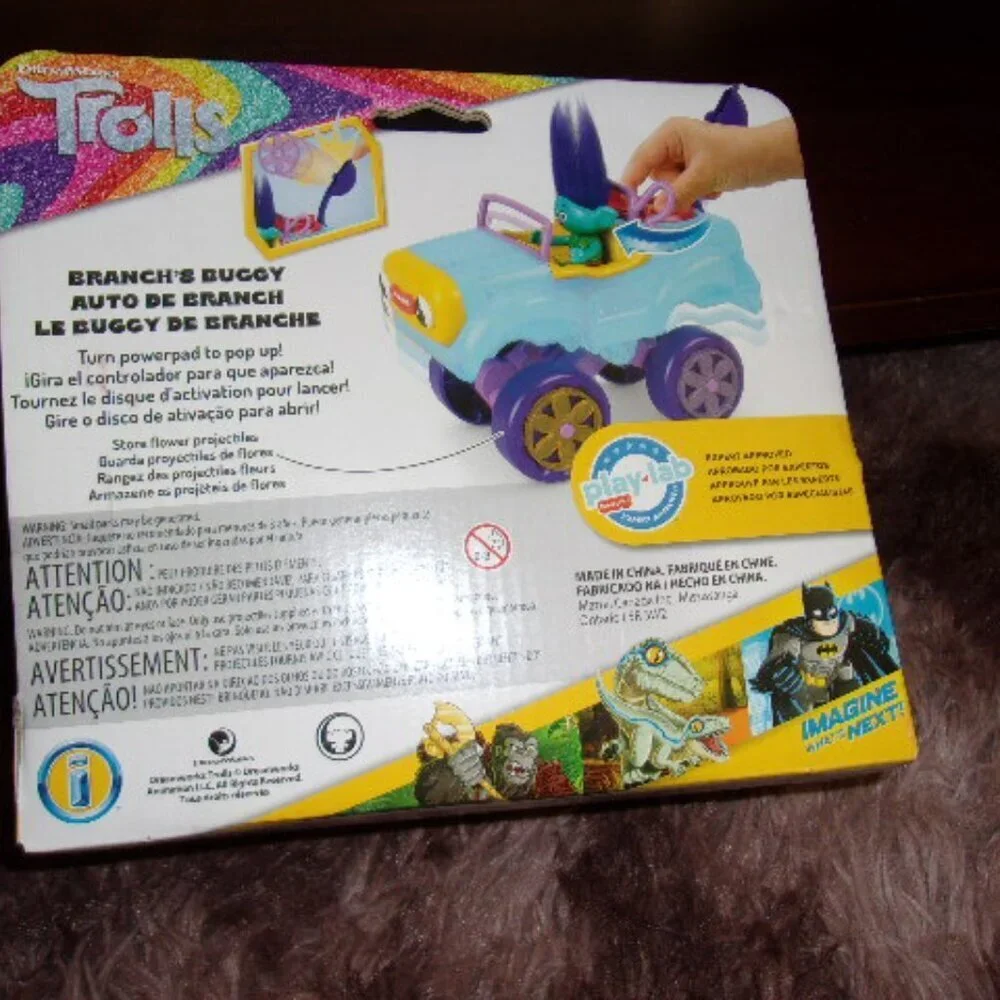 Fisher-Price Imaginext DreamWorks Trolls Toys Branch's Buggy New